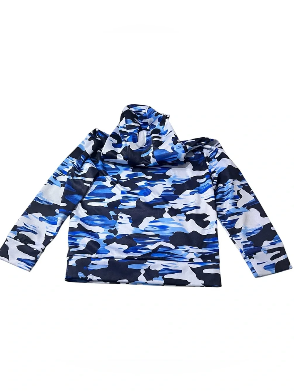 Under Armour Blue & Navy Camo Hoodie for Kids